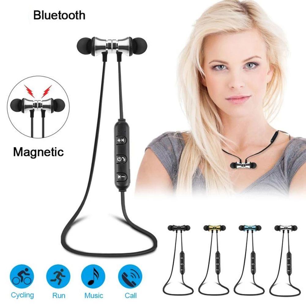 Neckband Handsfree Music Headset Magnetic Sport Earbuds Hanging Neck Wireless Bluetooth Earphone