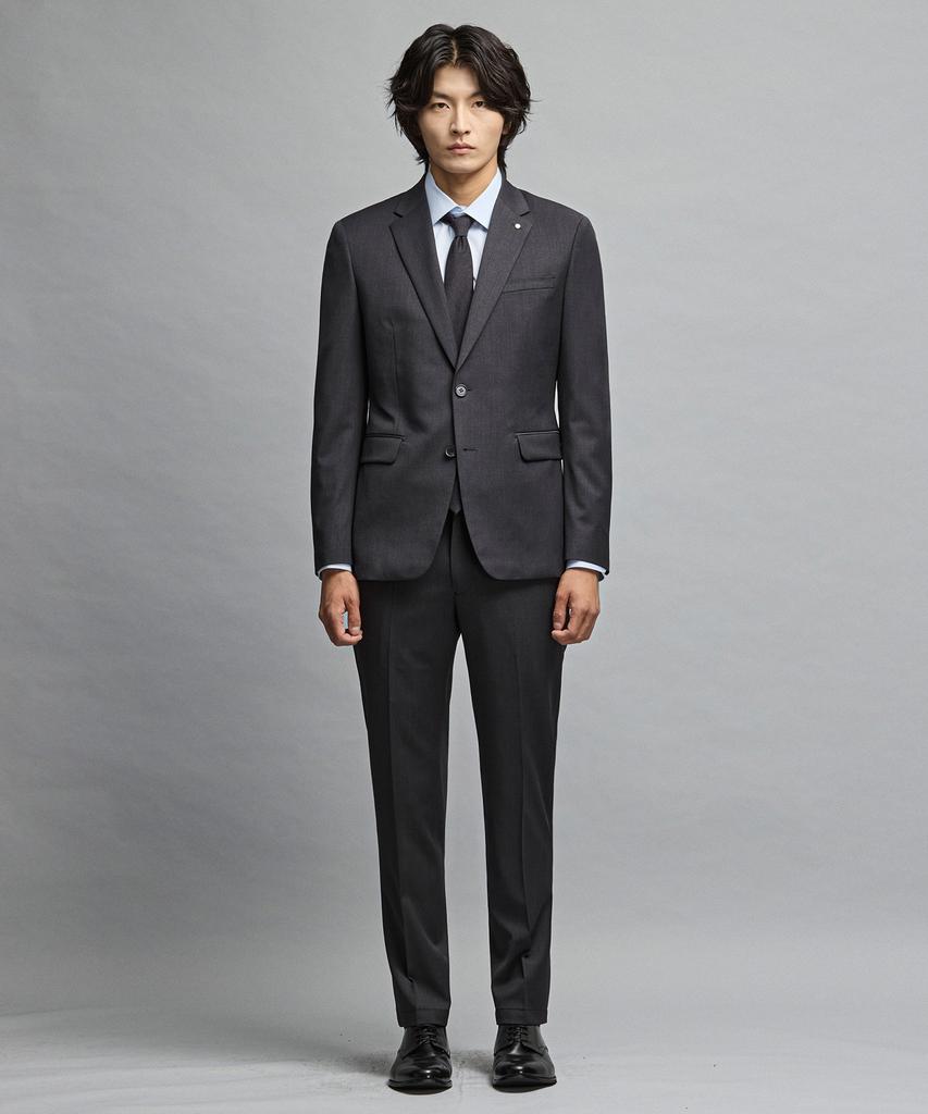 STCO [Four Seasons] (10-Year Suit) Wool Blend Four-Way Stretch Suit Set_Gray (Slim Fit)_Ssjvz13Sset (B Type)