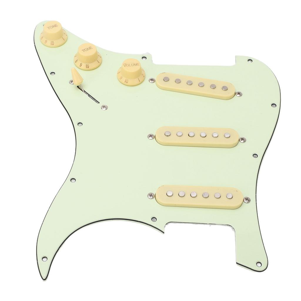 SSS E-Gitarren Schlagbrett Vintage Grün Komplettes Schaltungspanel E-Gitarren Kratzbrett