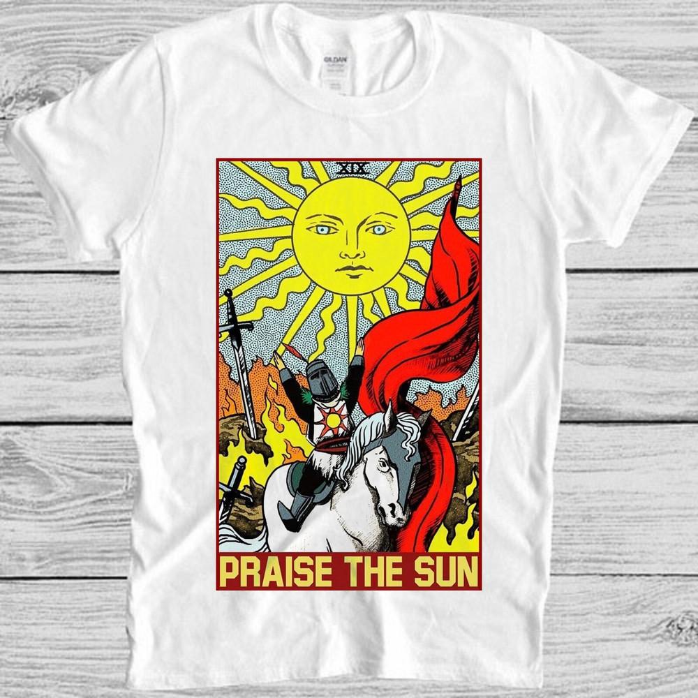 

Praise The Sun Thank God Tarot Card Reading Online Gaming Gift Tee T Shirt M1111 S