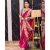 New Launch – Premium Cherry Red Rangoli Silk Saree