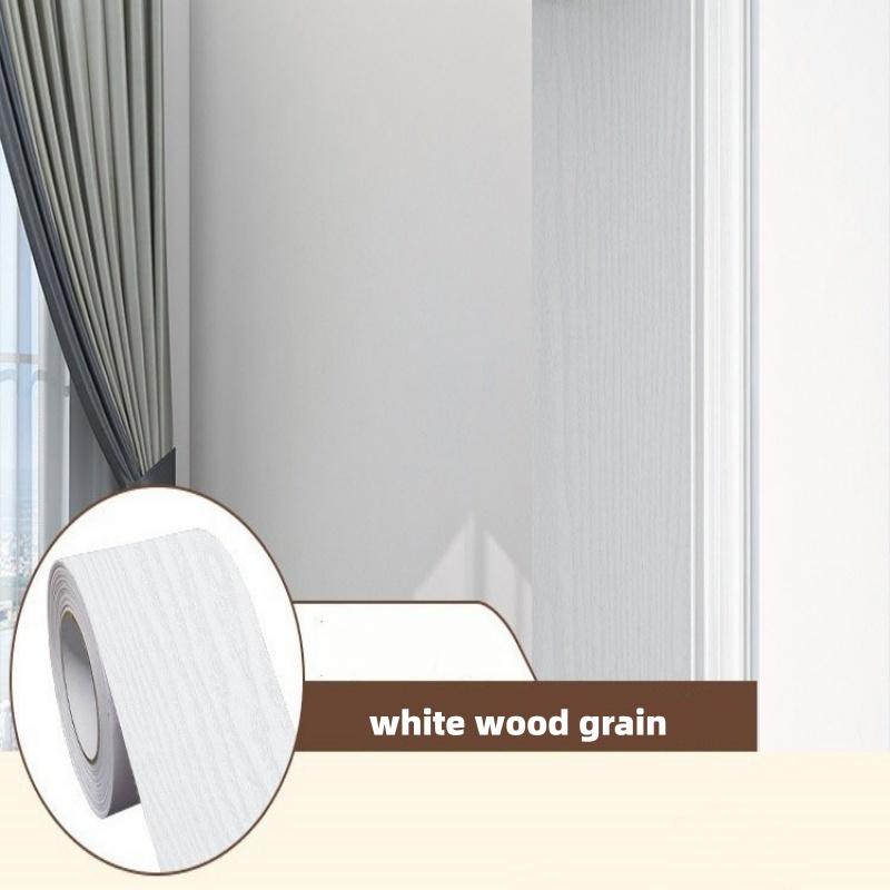 Imitation Wood Grain Door Frame Decoration Sticker DIY Self-adhesive Refurbished Furniture Wood Grain Stickers Waterproof Tape 5mx10cm