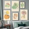 Nordic Abstract Art Figure Canvas Painting Minimalist Lines Matisse Poster Office Living Room Bedroom Home Decoration Mural No Frame