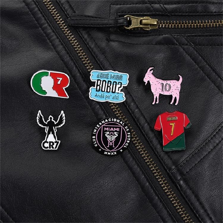 Classical Football Brooch Pin Alloy Creative Cartoon Safety Lapel Pin Jewelry Great For Outfits And Event