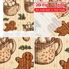 Flat Printing Gingerbread Joy Chic Curtain Cloth Yarn Curtains Holiday Use Bedroom Living Room Office Teens Set Of 2 Made Polyester Washable Area