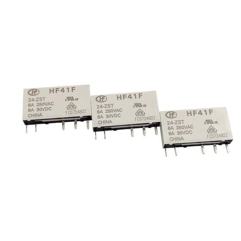 HF41F Series Power Relay: 5V, 12V, 24V, Normally Open, 4 Pins, 6A