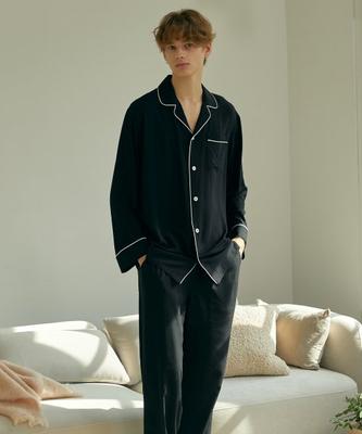 [Eight Hours] Black Classic Pajama Set [Shipped from Korea] 100% Authentic