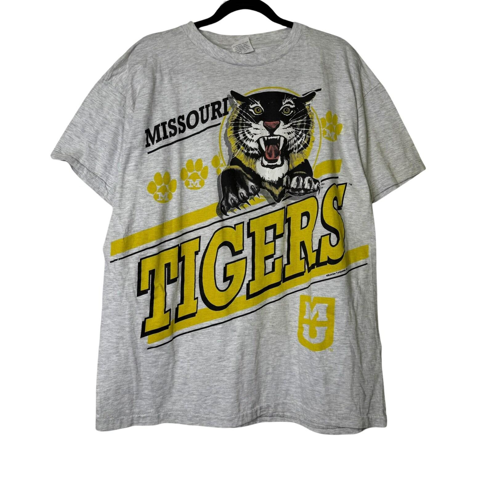 90 s Missouri Tigers NCAA T shirt Sz 2XL (B1676) S
