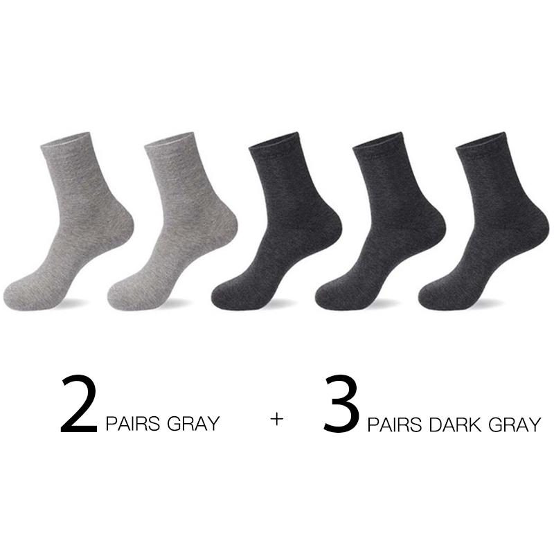 5pairs/lot High Quality Men Cotton Socks Business Autumn Winter Deodorant Breathable Man Long Sock