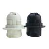 250V 4A E27 Light Bulb Base Plastic Full Screw Lamp Holder Pendant Socket Lampshade Ring for E27 Light Bulb White Black 1PC