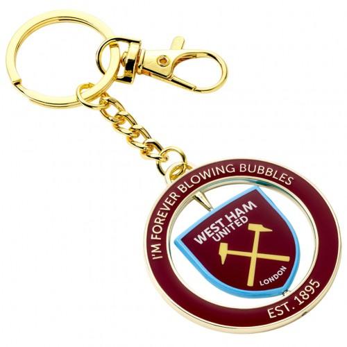 West Ham United FC Spinner Keyring