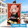 Custom Name Adventure Cute Anya Beach Towel Microfiber Beach Towel, Lightweight and Quick-Dry, for Summer Travel, Swimming Pool Gift