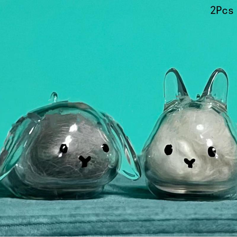 

Прозрачный органайзер для шерсти питомца в виде кроличьей шерсти, подвеска-брелок, рюкзак-сувенир, капсула для хранения, мемориальная коллекционная сумка для питомца