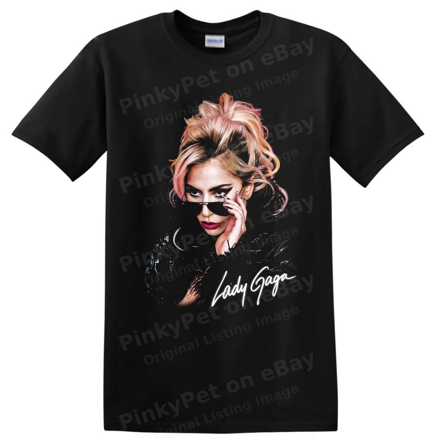 Lady Gaga Pop Art Portrait Music Fan T Shirt Graphic Print Tee Gift Concert