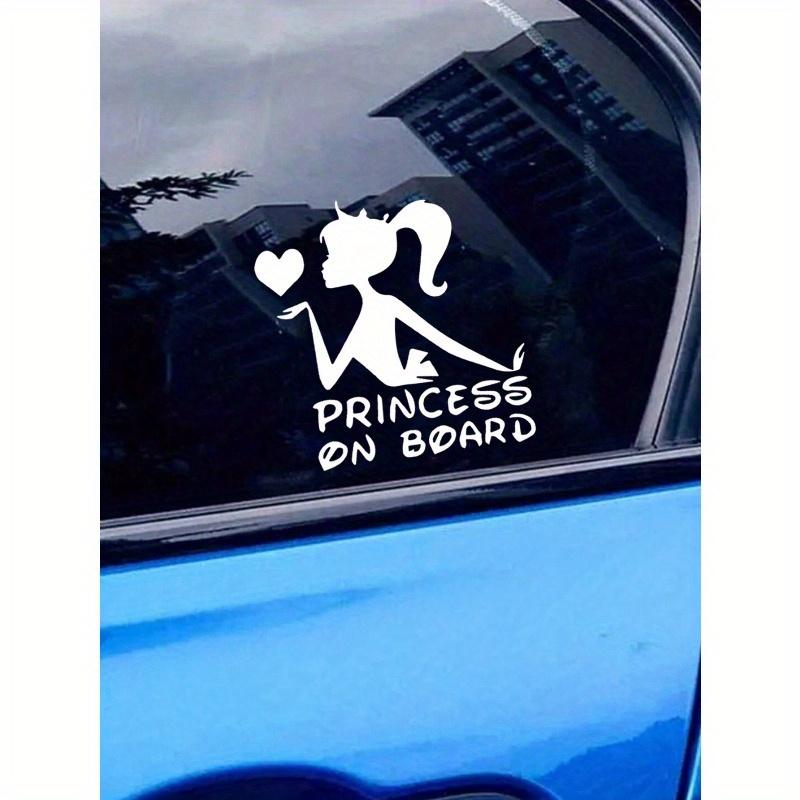 1pc Princess On Board Car Sticker