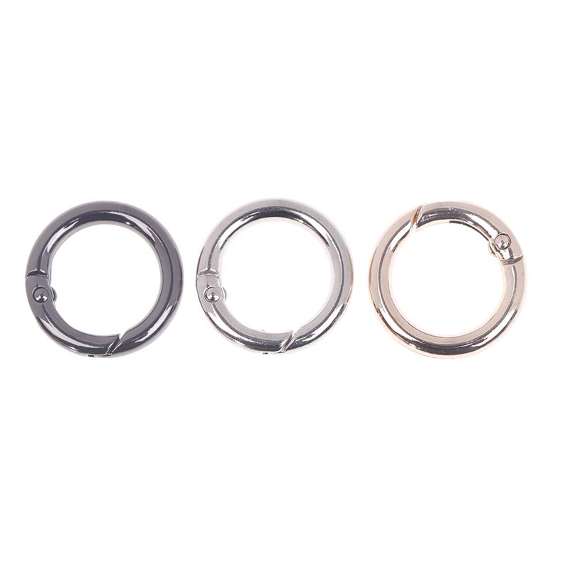 1Pc 25Mm Open Spring Ring Buckle Keyring Key Chains Openable Round Carabiner Buckle Key Rings For Bag Jewelry Finings