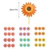 Winds Spinners for Lawns Patio Colorful Sunflower Pinwheel Toy Windmill Bulk 6pcs Party School Event Garden Lawns Pinwheels