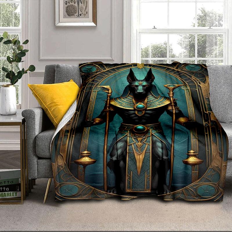 Egyptian Cat Mythology Blanket Flannel Blanket Throw Blanket Sofa Cover Blanket Soft Premium Blanket Picnic Blanket Tv Blanket Gifts