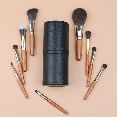Pu Leather Makeup Brush Bucket Portable Travel Cosmetic Bag Multi-Function Dust-Proof Waterproof Makeup Brush Beauty Tool