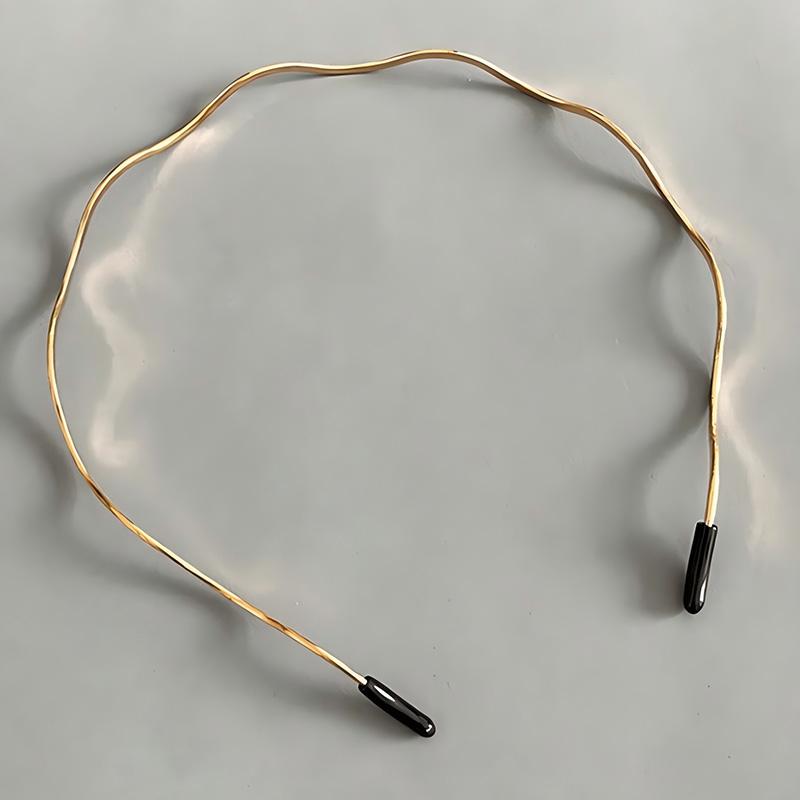 1pc Minimalist Headband Hair Accessory Fashion Metal Wave Curls Suitable For Daily Casual Wear Women Elegant Hair Band Hair Hoop