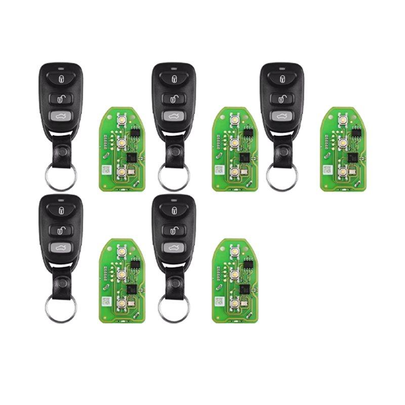 

Durable-Wire Remote Key 5PCS XKHY01EN Chip Included For Hyundai 3+ 1 Button English Version Works With Xhorse VVDI Key Tool чорний