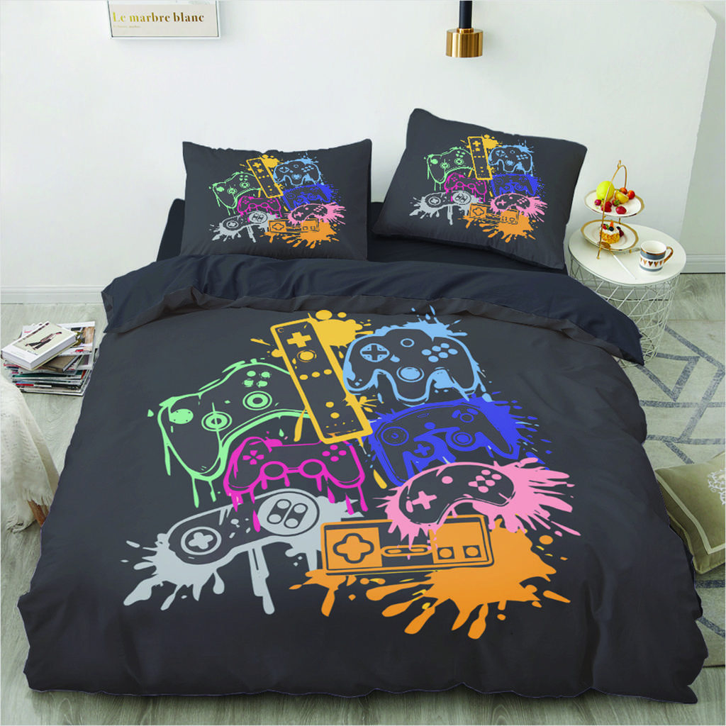 Game Series Duvet Cover King Twin Queen Double Size Kit 3D Printed Pillowcase  New Wholesale Colorful Bedspread