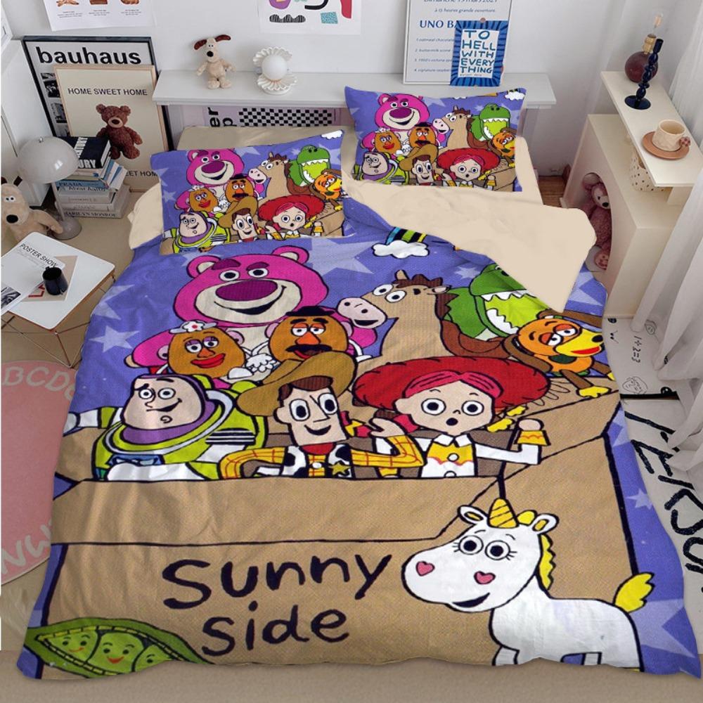 Toy Duvet Cover pillowcase Bedding Bedroom Decoration Children Gift adult Single Double bed Large SizeZip Duvet Cover