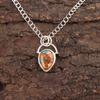 Pear Spiny Oyster Stone Mother Gift Engagement Anniversary Pendant 925 Silver PP-56-46
