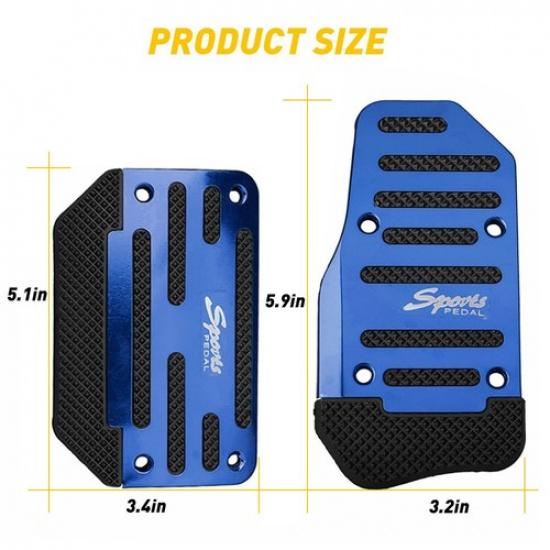 2X Universal Non-Slip Automatic Gas Brake Foot Pedal Pad Cover Car Accessories B