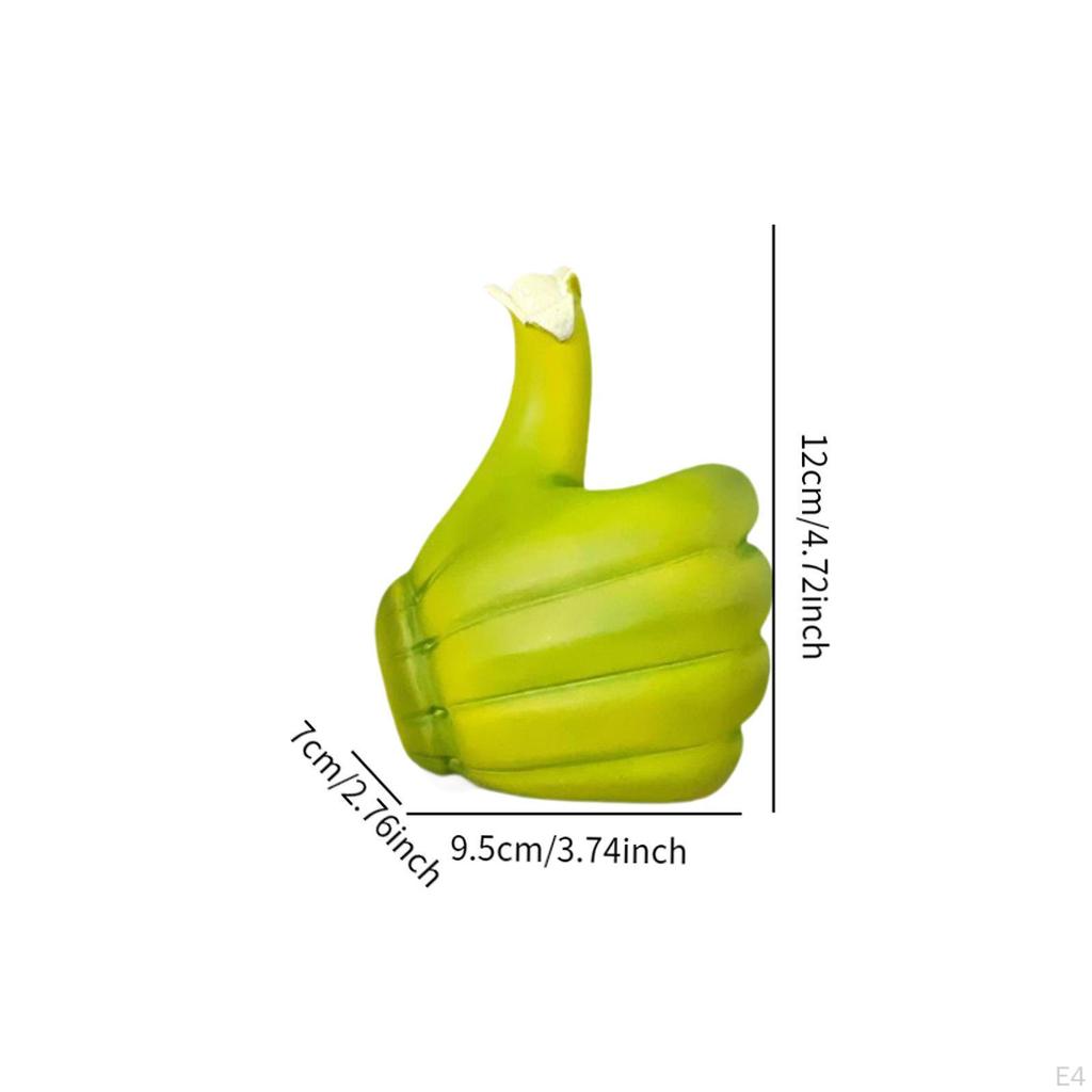Banana Hand Gesture Figurine for Desk Display, Collectible Art Piece