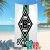 Personalisierbare Strandtücher mit Designs im Thema Borussia Mönchengladbach. Geeignet für den Strand, Yoga, Sport;ideal als Strandzubehör