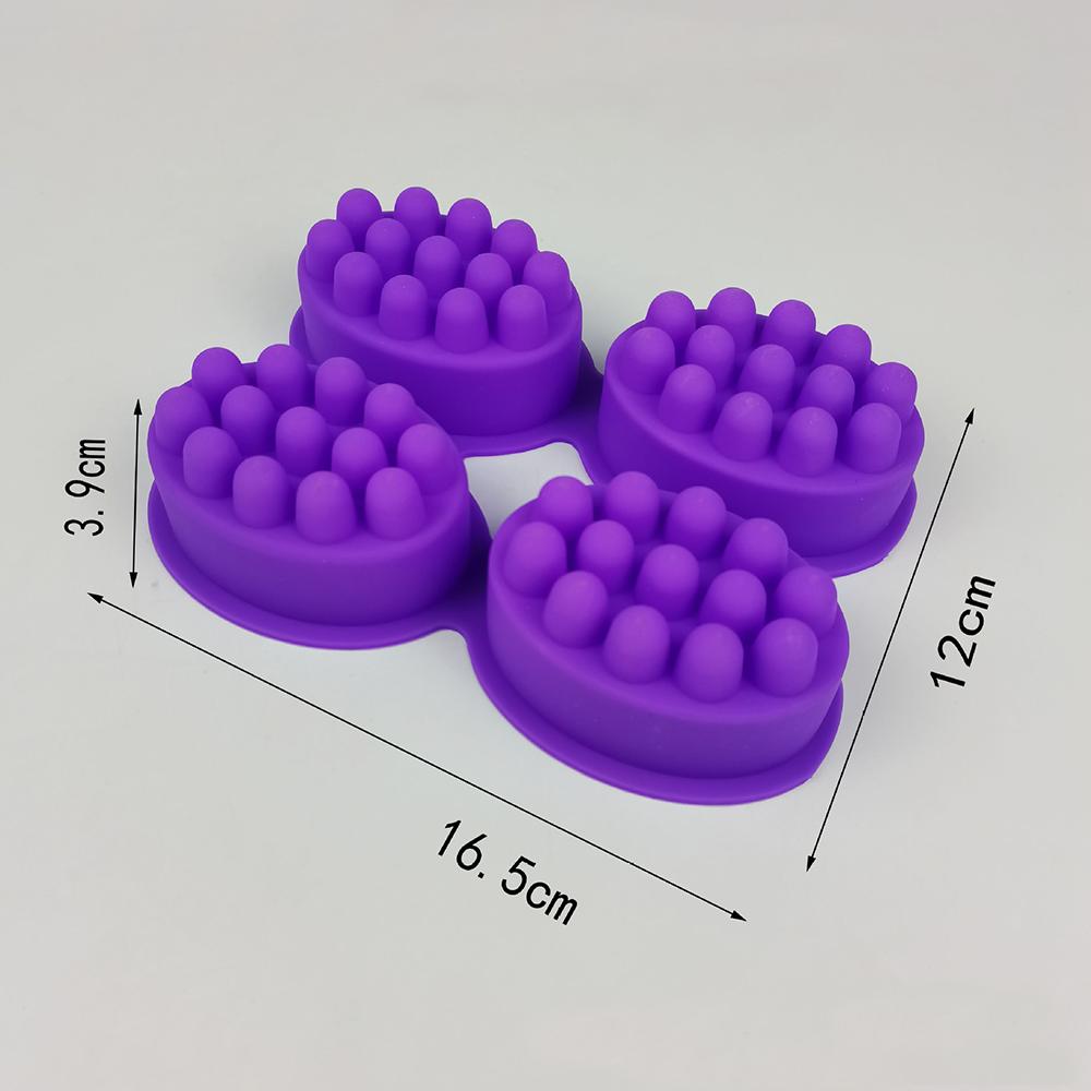 Silicone Molds Silicone Material Scalp Massager Hair Comb Mold Massage Bar Shape Hair Brush Mold For Hair Care Routine Gift