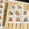500PCS Multicolor Cartoon Capybara Sticker Accessories Kawaii Graffiti Decal Scrapbook Sticker