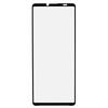 For Sony Xperia 10 VI Tempered Glass Electroplating Anti-Fingerprint Silk Printing Full Glue Screen Protector