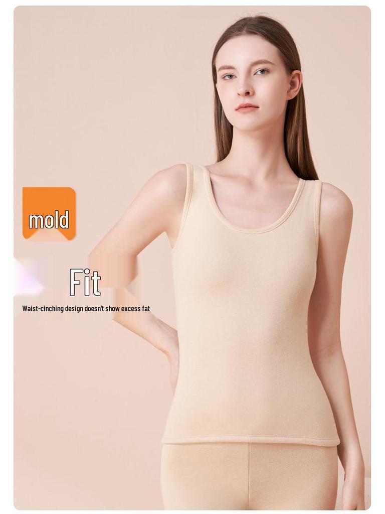 Women's Thickened Fleece-Lined Heated Vest for Winter
