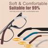 4 uds. Almohadillas Suaves Mejoradas para Gafas y Clips de Gafas Tejidos Antideslizantes - Cómodos, Duraderos, Ajuste Seguro, Marrón/Verde/Negro