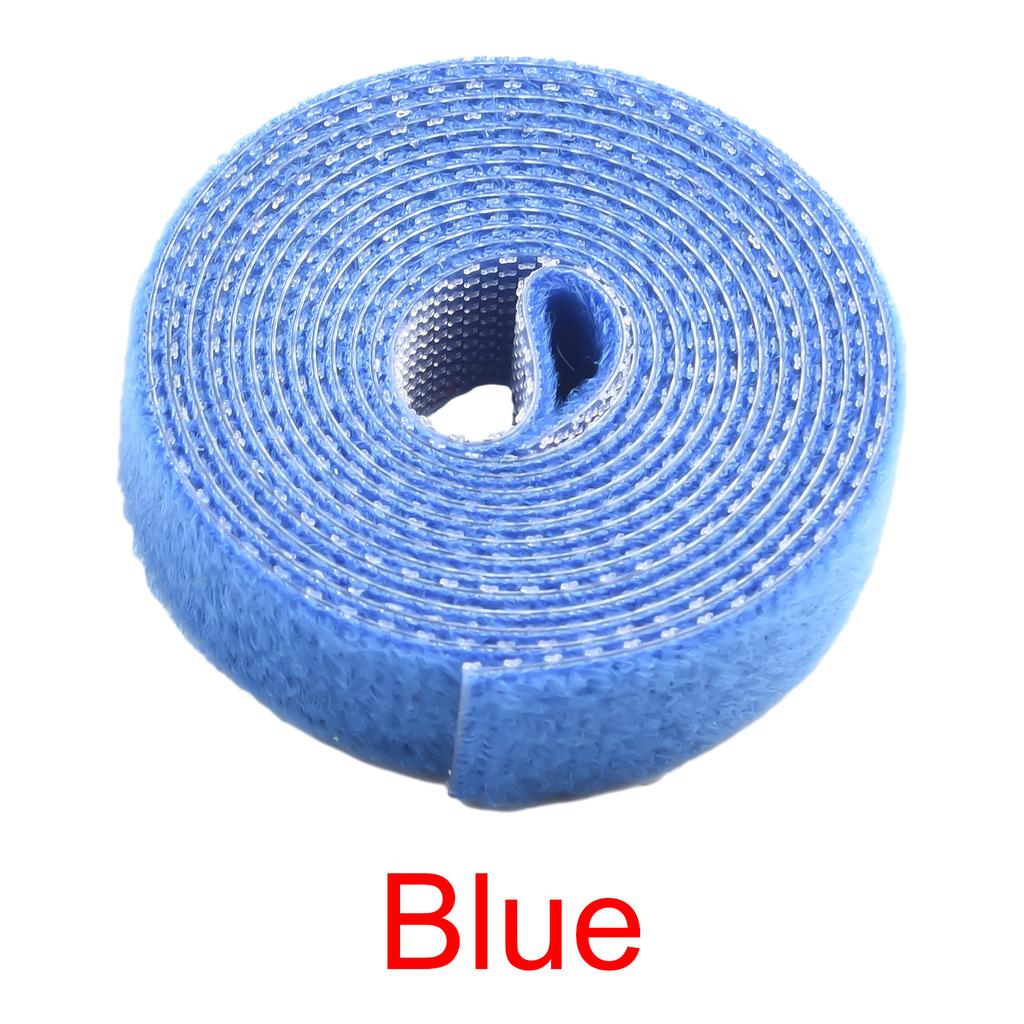 1m Data Cable Tie Nylon Polyester Blend for Securely Bundling Network and Computer Cables Keeping Spaces Organized