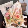 Silk Head Scarf Soft Neck Tie Fashion Square Scarf  Women Female