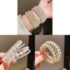 European Fashion Pearl Bracelets With Rhinestone Embellishments For Elegant Women