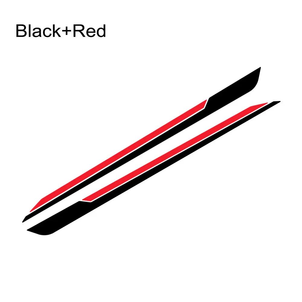 2PCS Car Long Striped Door Side Skirts Stickers Car Vinyl Decals Car Body Decoration Stickers Accessories For Skoda Fabia MK3