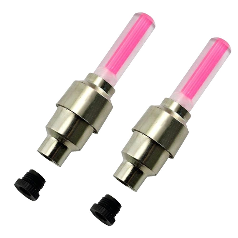 2PCS Lumières LED Vélo Vélo Bouchon de Valve de Pneu Lampe de Poche Auto Voiture Moto Valve d'Air de Pneu Rayons de Roue Lumière Accessoires de Vélo