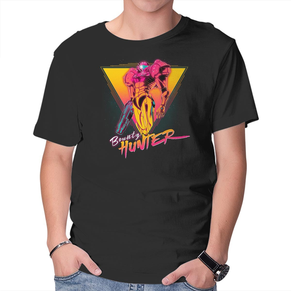 Unisex Crew Neck T-Shirt Space Bounty Hunter Graphic Short Sleeve Casual Tee XXXL