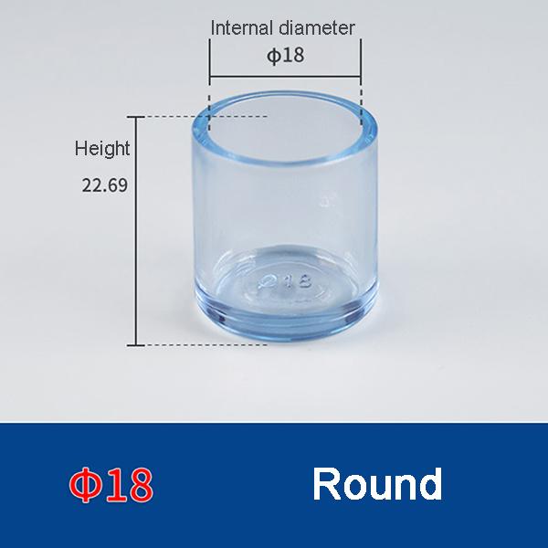 

Transparent Thickened Table Foot Mat, Protective Cover, Non-slip, Wear-resistant, Furniture, Chair Noise, 4 Pcs Set Foot Cover
