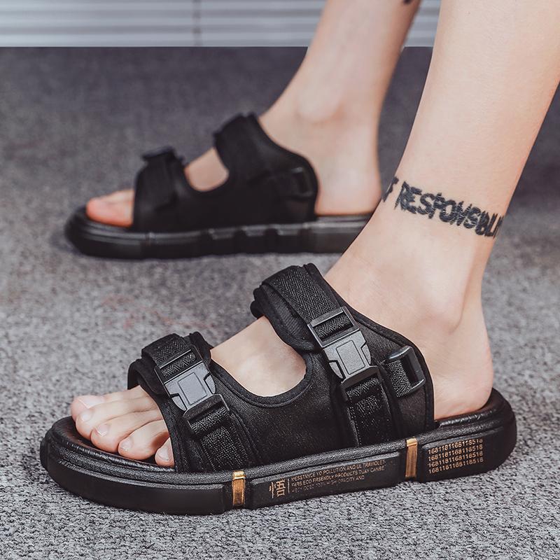 Nové pánské sandály Letní pohodlné prodyšné plážové pantofle Lehké protiskluzové římské boty Venkovní žabky