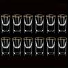6/12pcs Set of 0.5oz Chinese Shot Glasses, Elegant Liquor & Whiskey Glasses for Bars, Club, Party, Valentine's Day Gift