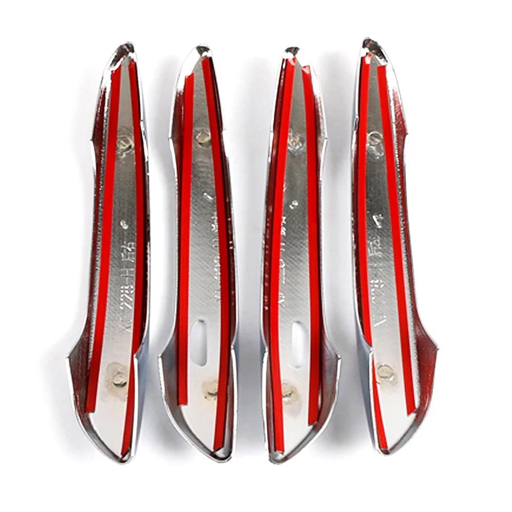 For Mazda 3 Mazda3 Axela 2020 Chromium Styling Exterior Door Handle Cover Carbon Fiber Moulding Frame Bezel Chrome Car Sticker