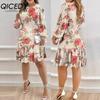 Abiti casual a maniche lunghe con scollo a V e maniche lunghe da donna, autunno inverno