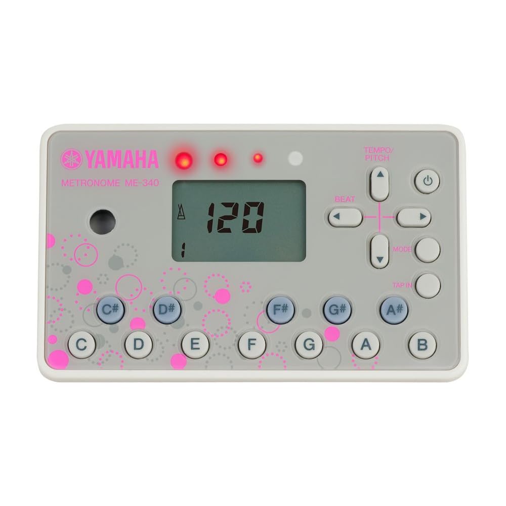 Yamaha ME-340 Digital Metronome Gray Compact Design Accurate Timing Device