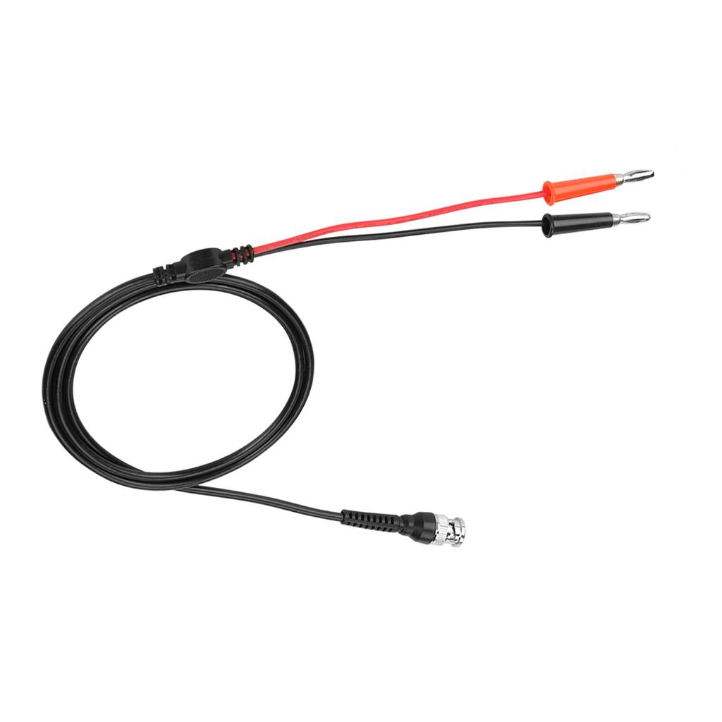 2Pcs Black Red BNC to Dual Banana Plug Connector Test  s 50 Ohm