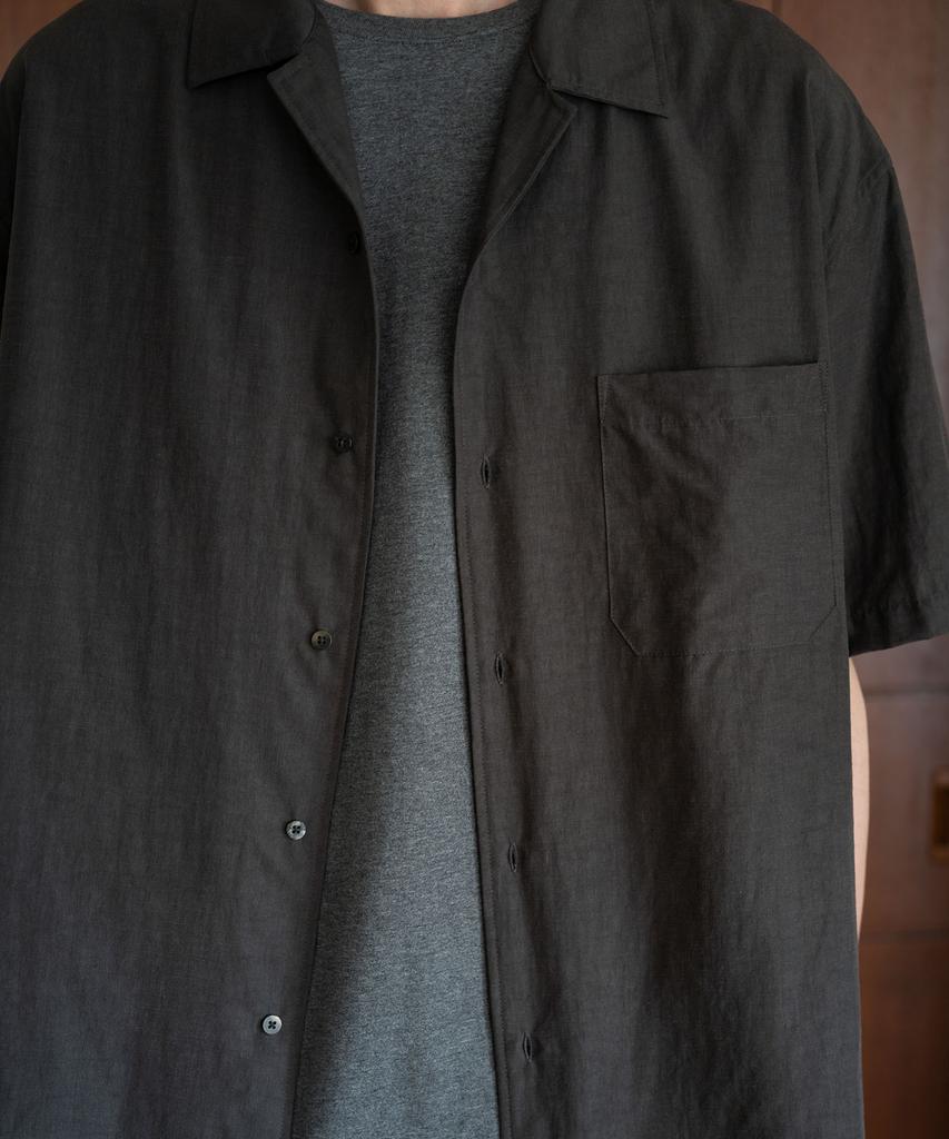 BLANKROOM Lead Half Shirt_Brown